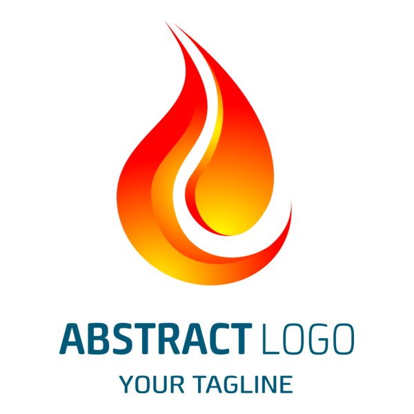 shaped red flame Logo PNG Vector