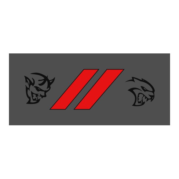 SRT Dodge Demon and Hellcat Logo PNG Vector