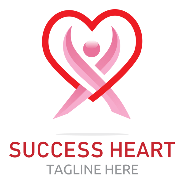 Success Heart Logo PNG Vector