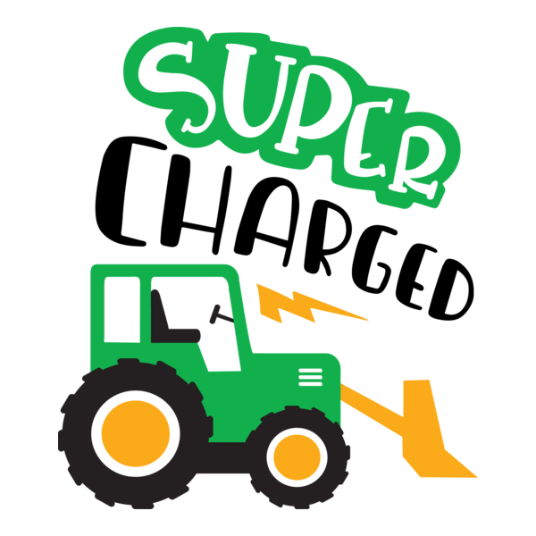 super charged tractor Logo PNG Vector
