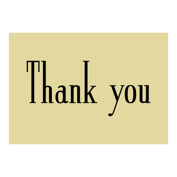 Thank You Logo PNG Vector