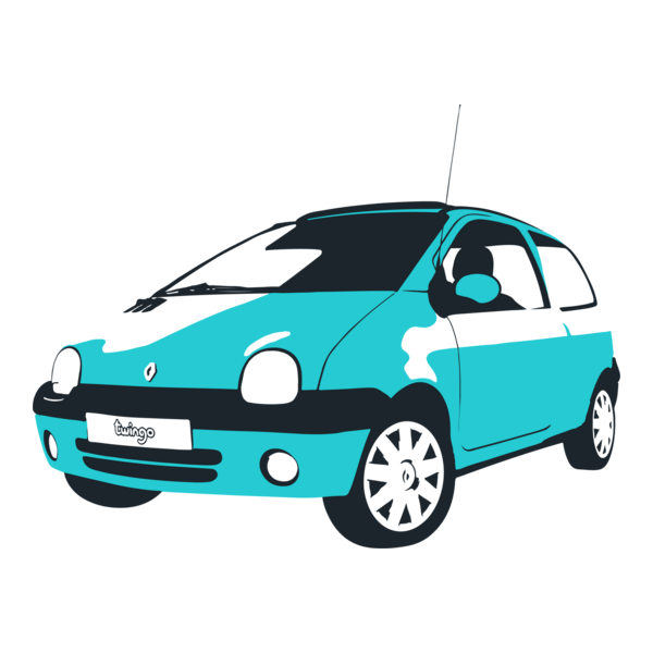 Twingo Silhuet Logo PNG Vector
