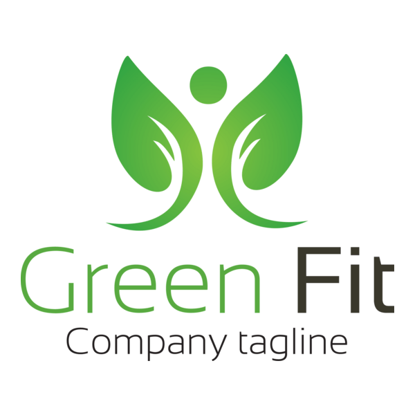 two leaves Logo PNG Vector