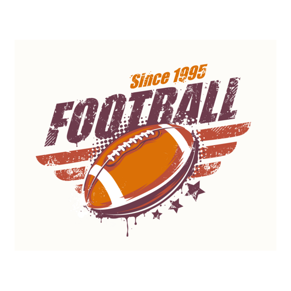 Vintage american football Logo PNG Vector