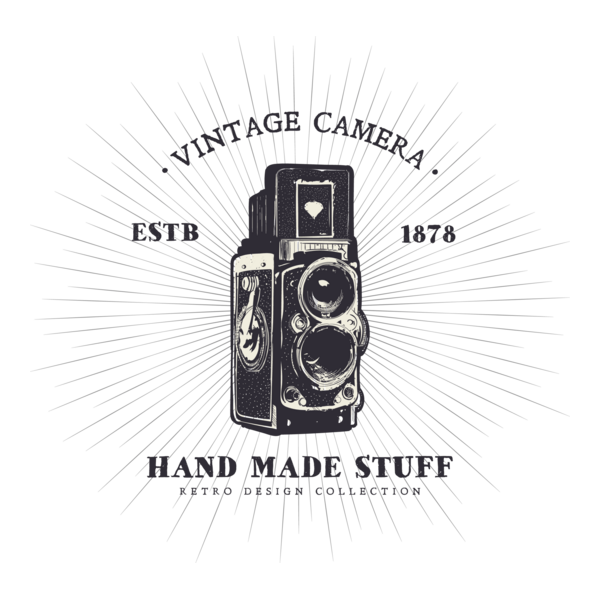 Vintage camera Logo PNG Vector