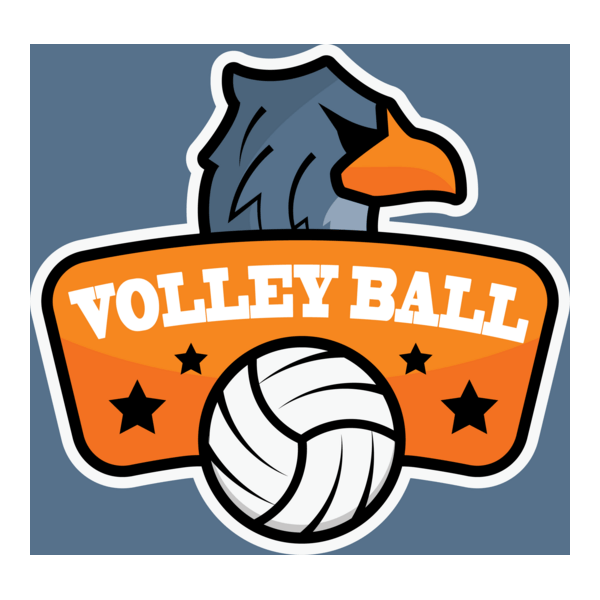 Volleyball with an eagle Logo PNG Vector