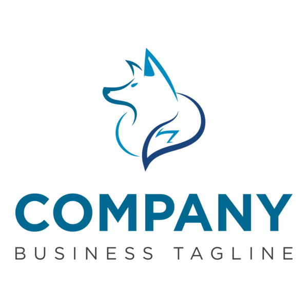 wolf shape Logo PNG Vector