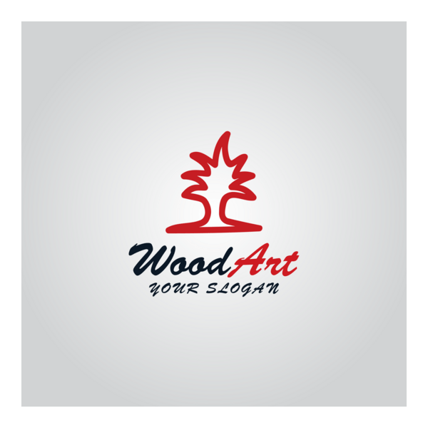 Wood arts Logo PNG Vector