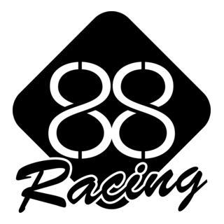 88 Racing Black Logo PNG Vector