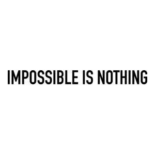 Adidas Impossible is Nothing Logo PNG Vector