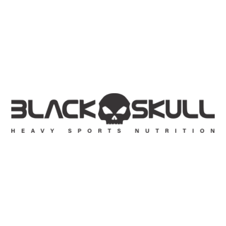 Black Skull - heavy sports nutrition Logo PNG Vector