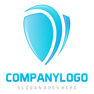 Blue abstract Logo PNG Vector