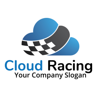 blue and black cloud Logo PNG Vector