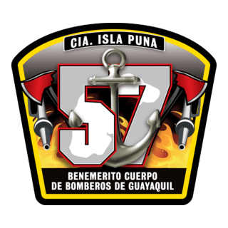 BOMBEROS GUAYAQUIL DIVISION FLUVIAL CIA PUNA 57 Logo PNG Vector
