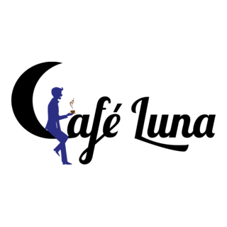 Café Luna Logo PNG Vector