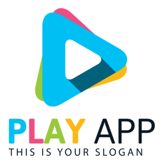 Colorful Play Logo PNG Vector