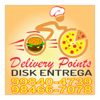 Delivery Points Pizzaria e Hamburgueria Logo PNG Vector