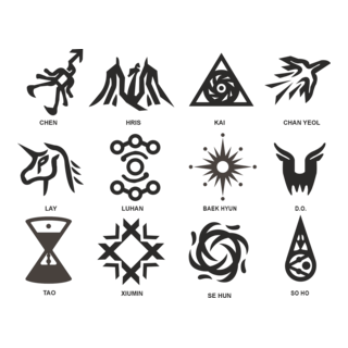 EXO FROM PLANET ICON Logo PNG Vector