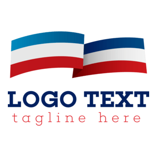 Flag blue, white and red Logo PNG Vector