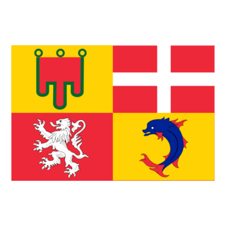 Flag of the region Auvergne-Rhône-Alpes Logo PNG Vector