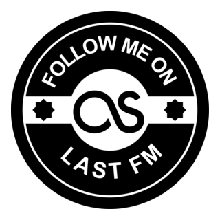 Follow me on Last FM social badge Logo PNG Vector