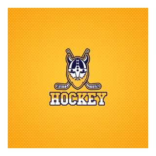 Hockey with a viking Logo PNG Vector