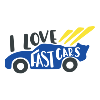 I LOVE FAST CAR Logo PNG Vector