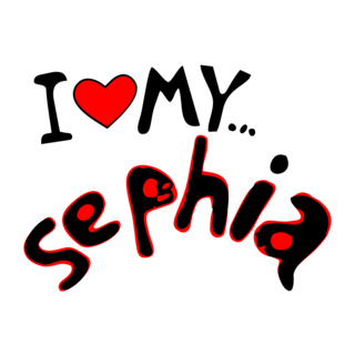 I LOVE MY SEPHIA Logo PNG Vector