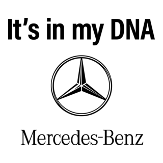 Mercedes Benz Its in my DNA Logo PNG Vector