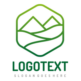 Mountain nature Logo PNG Vector