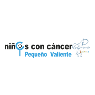 Niños con Cancer Pequeño Valiente Logo PNG Vector