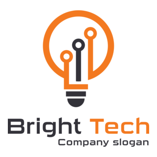 orange light bulb Logo PNG Vector