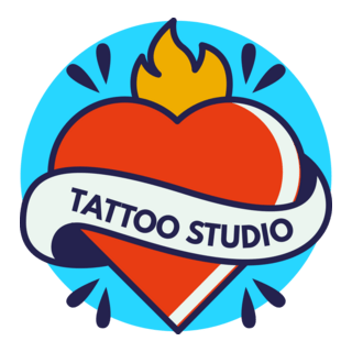 Pack of tattoo studio Logo PNG Vector
