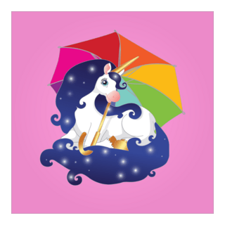 Pink unicorn Logo PNG Vector