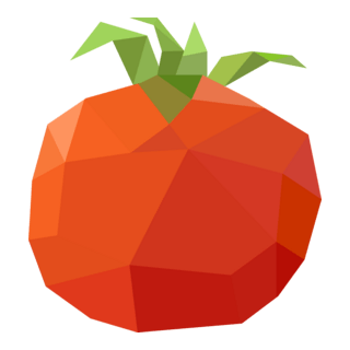 Polygonal tomato Logo PNG Vector