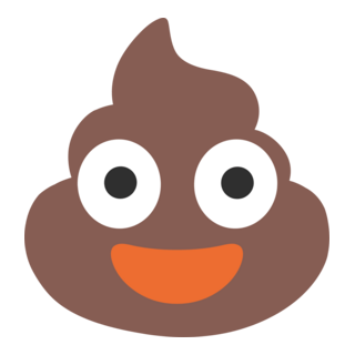 Poop Emoji Logo PNG Vector