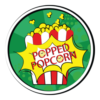 Popped Popcorn Logo PNG Vector
