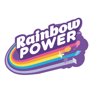 Rainbow Power Logo PNG Vector