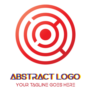 Red circular Logo PNG Vector