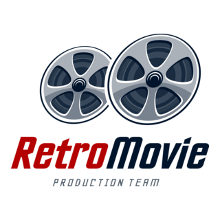 Retro Movie Logo PNG Vector