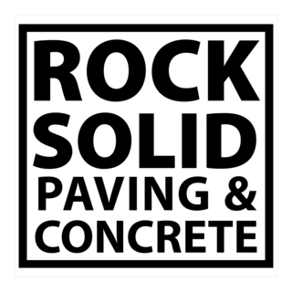 Rock Solid Paving & Concrete Logo PNG Vector