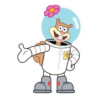 Sandy Cheeks Logo PNG Vector