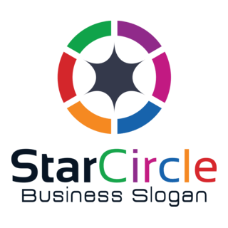 Star Abstract Colorful Hexagram Logo PNG Vector