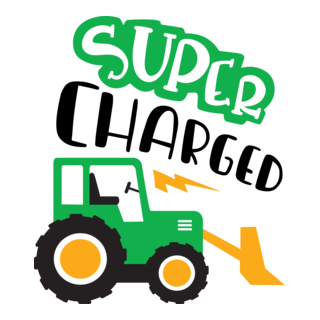 super charged tractor Logo PNG Vector