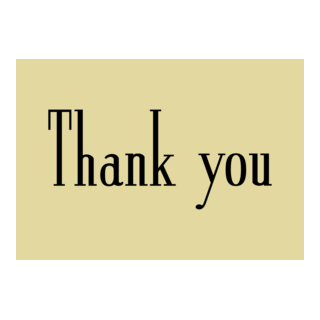 Thank You Logo PNG Vector