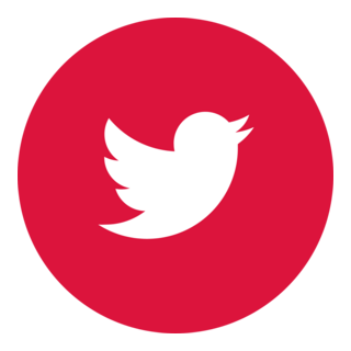Twitter Red Canada Logo PNG Vector