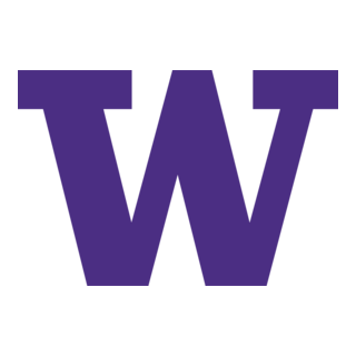 University of Washington Purple Block W Logo PNG Vector