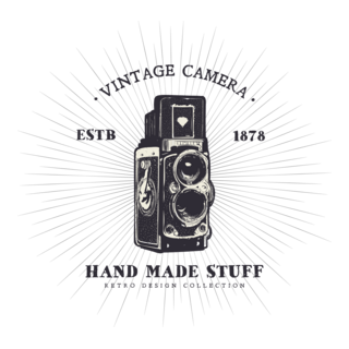 Vintage camera Logo PNG Vector