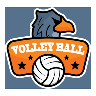 Volleyball with an eagle Logo PNG Vector