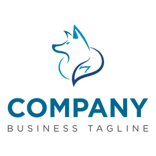 wolf shape Logo PNG Vector